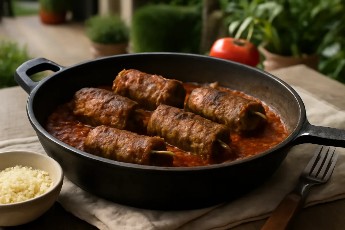 Involtini di carne al sugo: il segreto che li rende saporiti come in trattoria